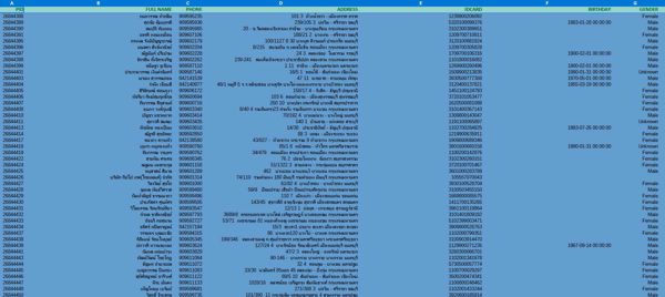 2026年泰国公民数据库53万