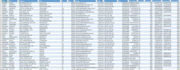 2026年美国最新高消费人群10万/含ssn社会保障码
