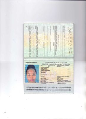坦桑尼亚护照12个