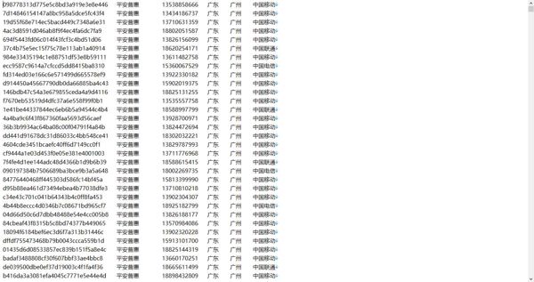 【广东平安普惠贷款数据2万】WD信息网贷数据网贷平台数据WD数据网贷信息（AA数据清单）