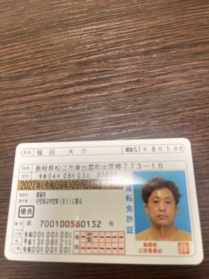 日本驾驶证正反+自拍17套