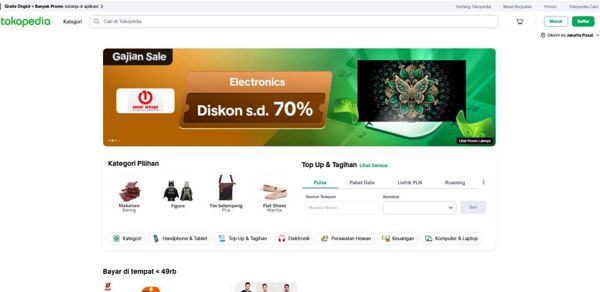 印尼最大电商购物平台Tokopedia-5052万买家！