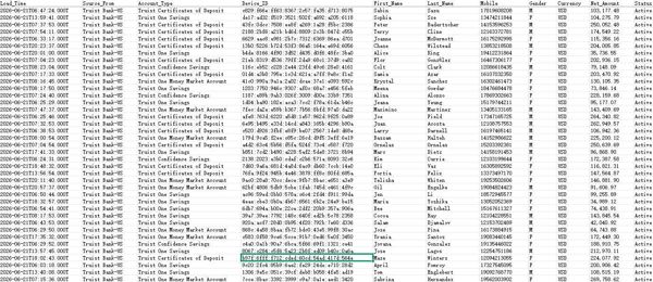 26/6/21首发数据_美国银行（Truist Bank）精选分级储蓄账户60万条余额数据_已去重