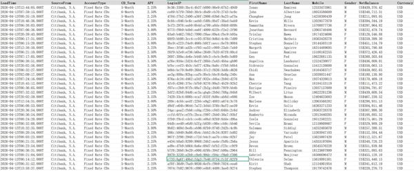 26年首发-美国银行/美国富人/花旗银行短期大额存单40万条/仅保留优质大额数据