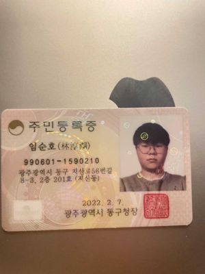 韩国身份证正反+自拍23套