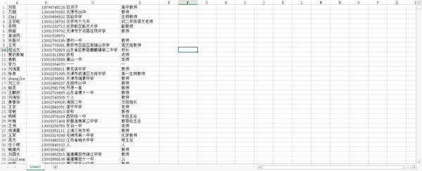 【全国各地教师数据3万】某K12网站导出全国各地区教师数据教育数据中小学老师数据（AA数据清单）