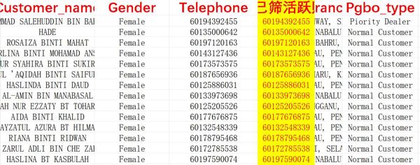 马来西亚珠宝购物高消费信息5124条