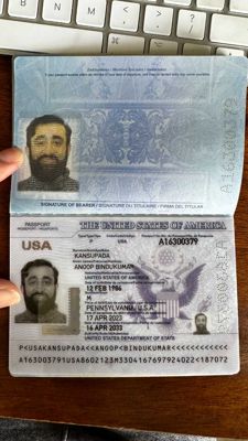 美国护照+大头100套