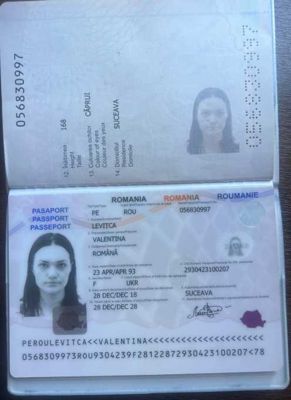 罗马尼亚护照+手持29套