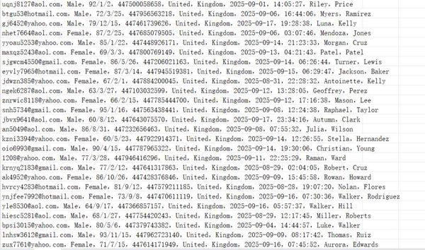 英国spareroom.co.uk个人租房合租网（客户个人信息）720w
