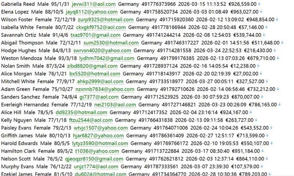 德国房产网（用户信息）560w. 德国 immobilien-scout24.de 用户数据资料