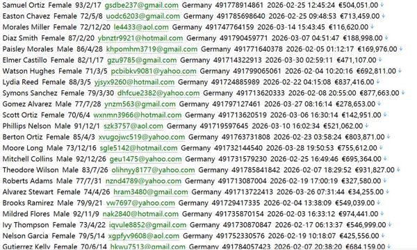 德国 买房资讯网（客户信息）647w haus-kaufen.de用户数据资料