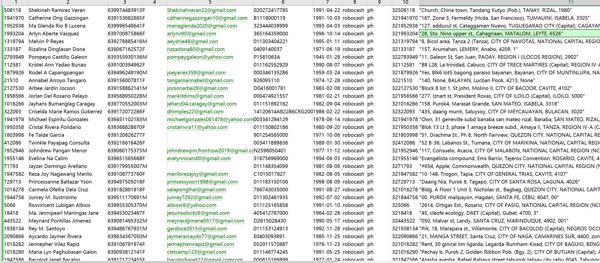 目标站点：https://digido.ph
插入信息：ID,姓名号码,性别,邮箱,证件号,生日,地址等信息