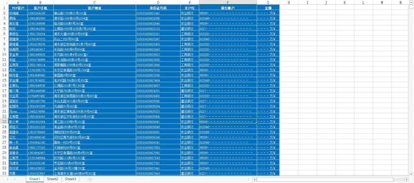 【工行农行建行VIP客户数据21W】银行数据富人数据大额存款数据有钱人数据投资数据理财数据（AA数据清单）