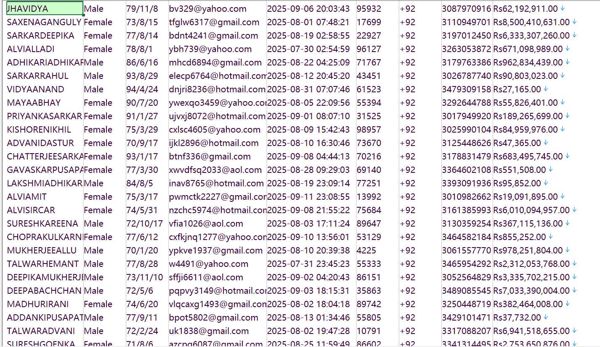 巴基斯坦（UnitedBankLimited）联合银行个人用户数据772w带金额