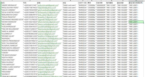 目标站点： https://www.bankmandiri.co.id/
插入信息：姓名,号码,邮箱,类型,SWIFT 代码,费率,初始存款,每月管理,最低余额,最低/被动余额惩罚