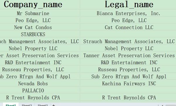 美国企业USA-公司数据，包含公司名称，地址，法人，电话，经营范围，营销额，等共500家