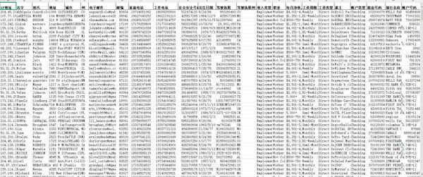 美国SSN驾照银行高收入人群数据99万-已去重