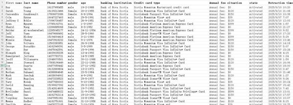 本次更新内容加拿大丰业银行信用卡数据，出库时间为6-11，内容为全部内容，可以看图，不清楚及时留言，上线后回复，设置自动发货，新老客户放心下单！