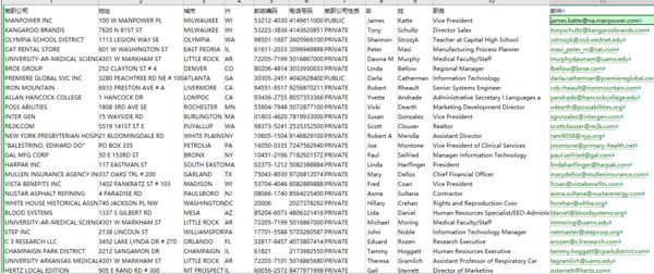 美国白领上班族有稳定收入人群700万条