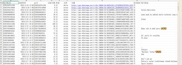 印尼最新男性女性3月份已过WS开通活跃时间97万-库3-已去重