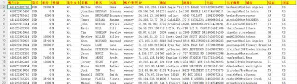 美国Neteller在线支付数据-17万-已去重