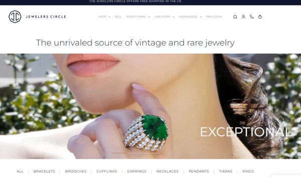 美国奢侈品jewelerscircle.com购物10万会员（一个戒指几万美金）