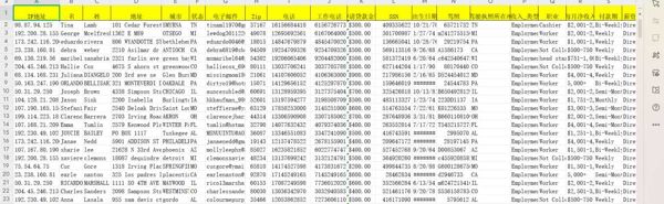 美国银行-SSN-驾照等全信息-99万（号码已去重）格式姓名，地址，电话，驾照号，ssn证号，银行名称，邮箱等