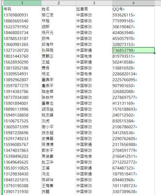 数据来源：8885.tv
内容：手机号，姓名，运营商，QQ