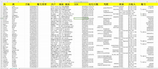 24年新出库-美国-私募股权公司-股民-股票-95万条- 有需要可以尽快下单，购买后mega自动发货 数据格式请看下方截图