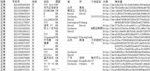 韩国女华侨1000条已过微信