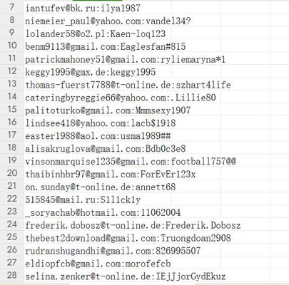 (Streaming, Gaming, VPN, Etc... )，关于撞库破解方面